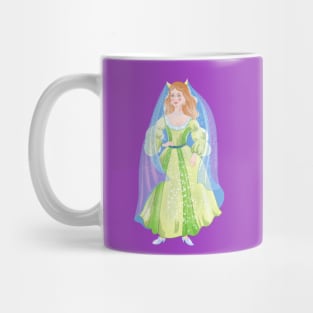 fairy princess, cartoon, milking children illustration Mug